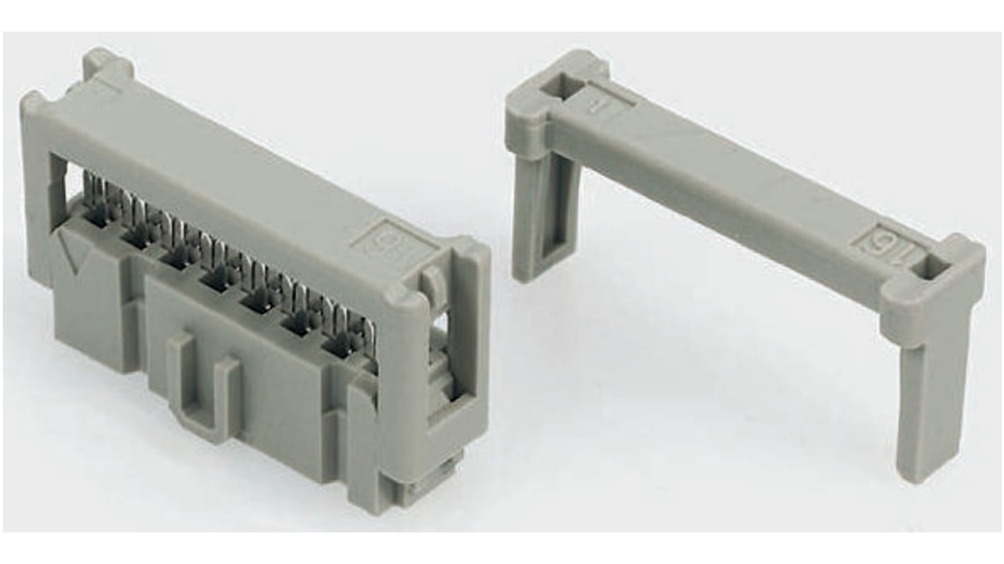 HARTING IDC连接器, 母座, 24p, 2.54mm间距, 2排, 电缆安装, IDC端接, 直角, SEK-18系列