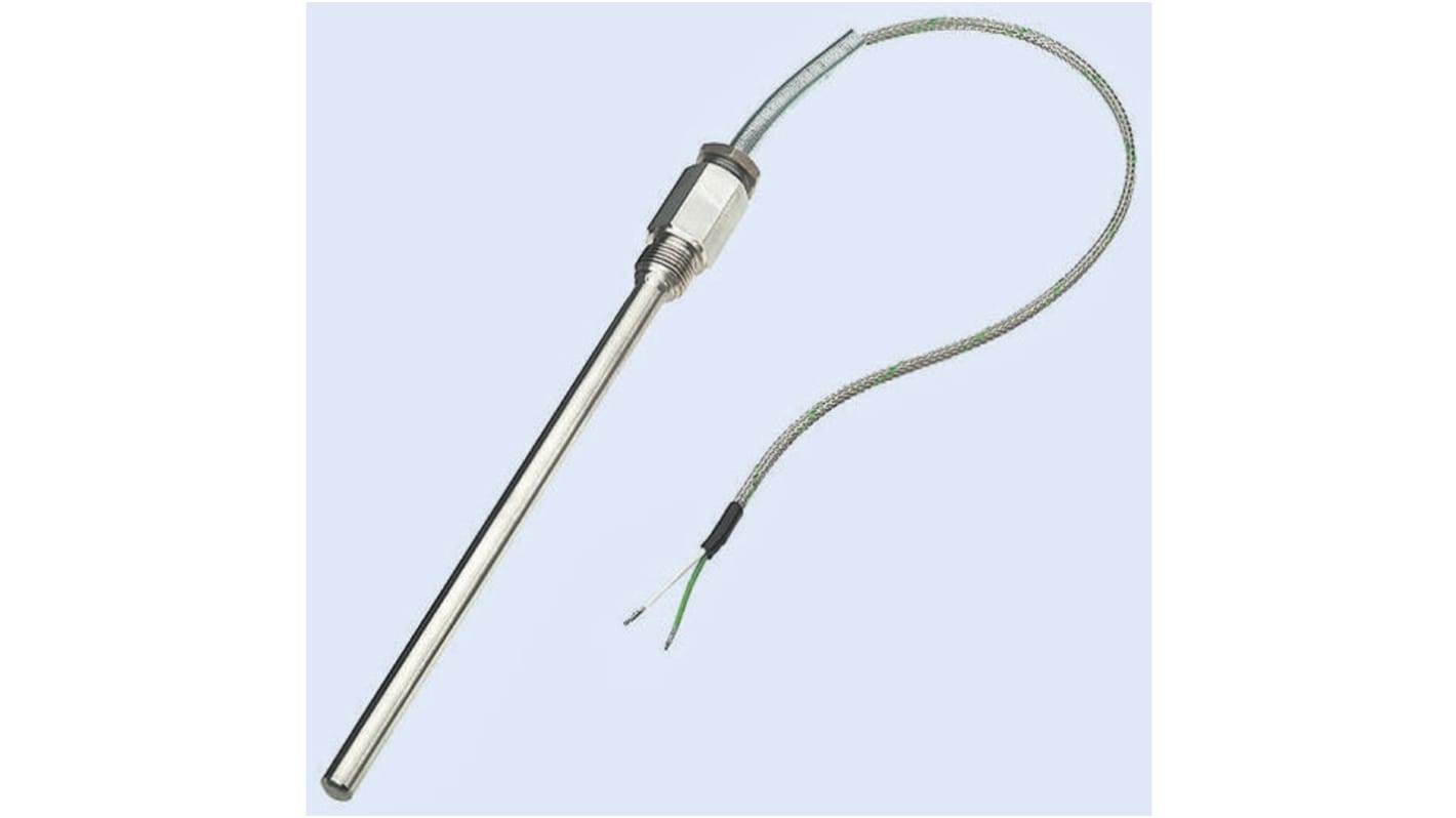 Electrotherm Type J Thermocouple 100mm Length, 12mm Diameter → +800°C