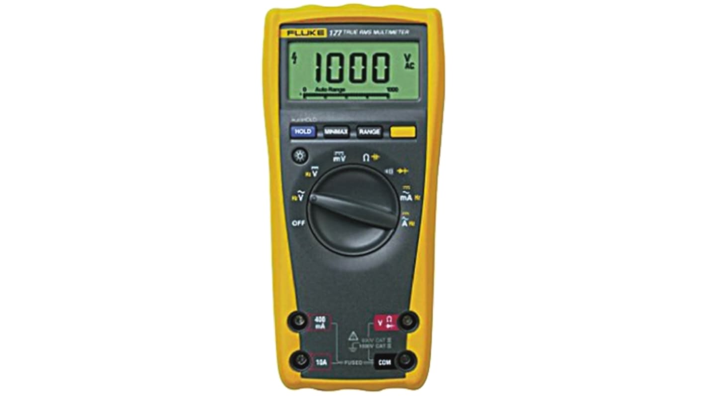 Fluke デジタルマルチメータ, 分解能:0.1mVdc, FLUKE177 | RS Fluke デジタルマルチメータ, 分解能:0.1mVdc, FLUKE177 | RS