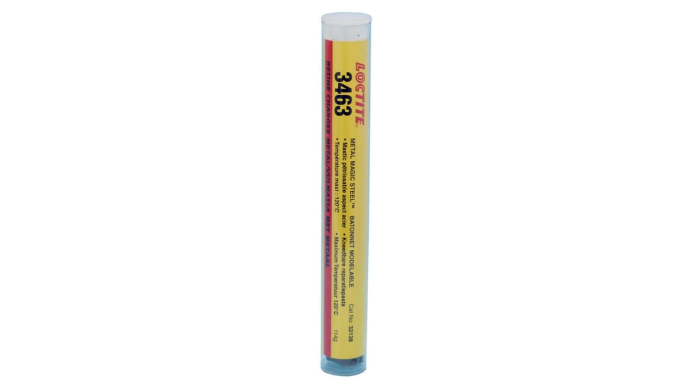 Loctite 3463 Magic Steel Stahl 2-K Epoxidfüller Stick zum Reparatur, Abdichtung, Glätten, Stick 114 g