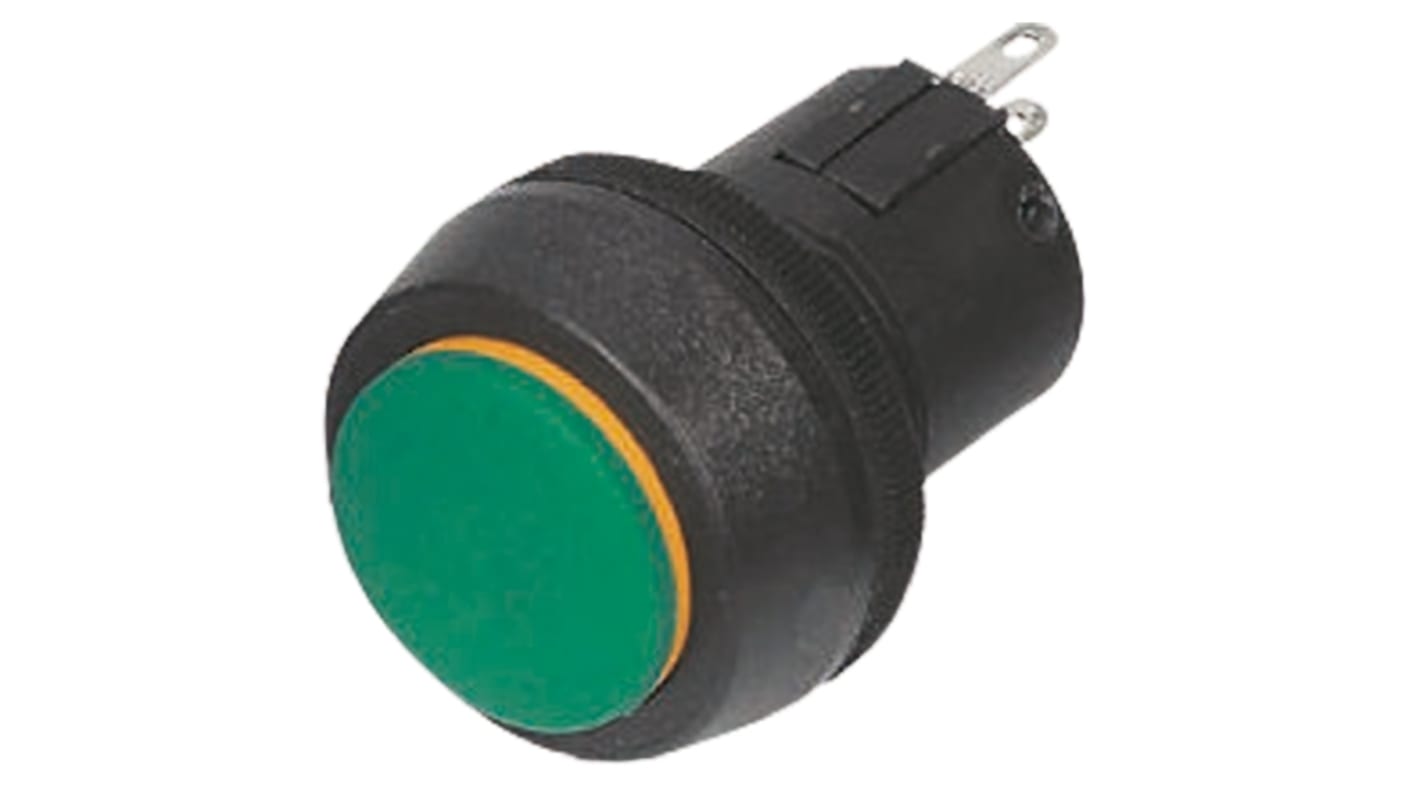 ITW Switches 76-97 Series Push Button Switch, Latching, Panel Mount, 22mm Cutout, SPDT, 250V ac, IP67