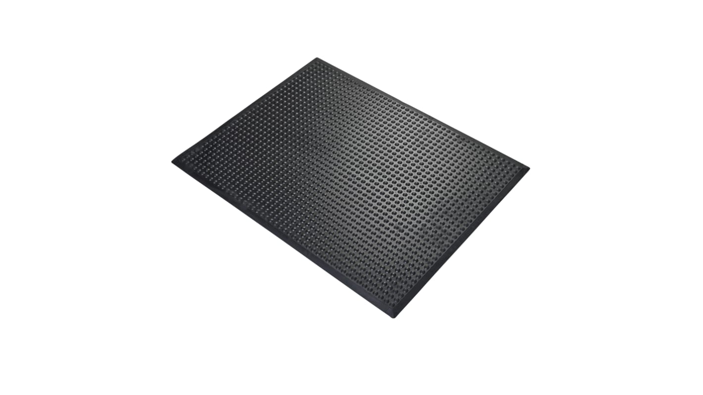 Coba Europe Schwarz Anti-Ermüdungsmatte Gummi Fest Trocken, Bubblemat, Einzelne, 1.2m x 0.9m x 14mm