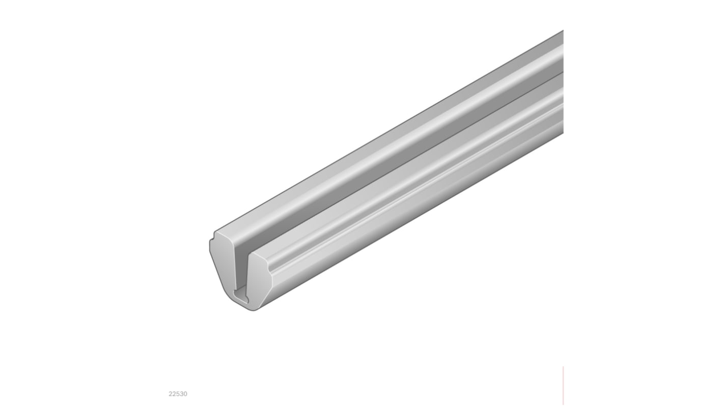 Profilo di copertura Bosch Rexroth, in PVC, Grigio, lungh. 2m, per profili 30 mm, scanalatura 8mm