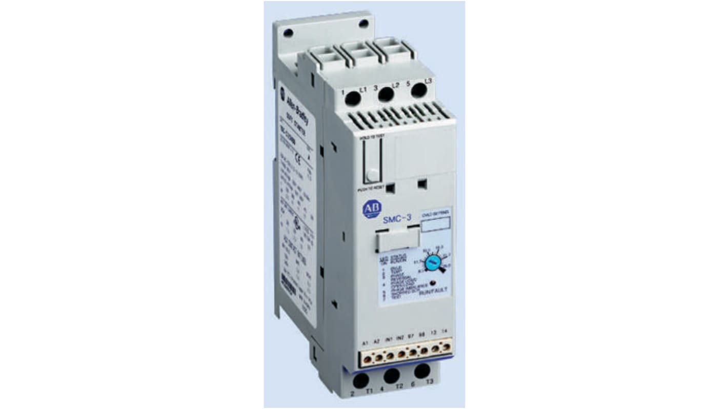 Démarreur progressif progressif, triphasé Allen Bradley SMC-3, 1,1 kW 460 V c.a. 3 A