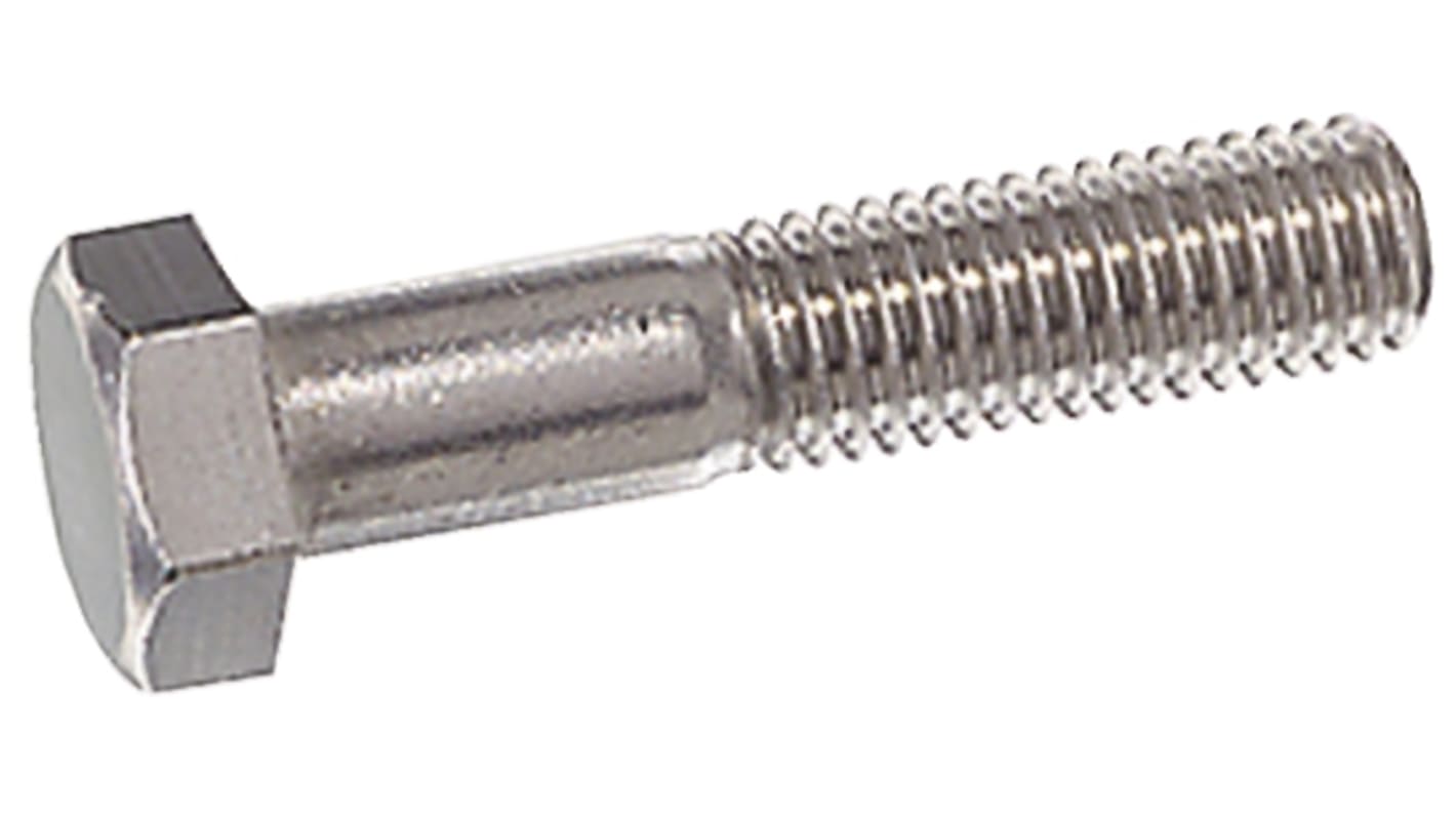 Yahata Neji Plain Stainless Steel, Hex Bolt, M6 x 8mm