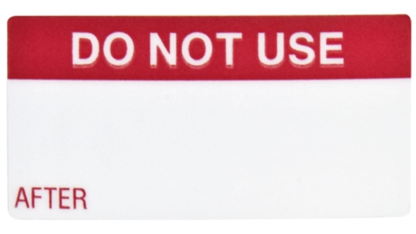 Brady Adhesive Pre-Printed Adhesive Label. Quantity: 120