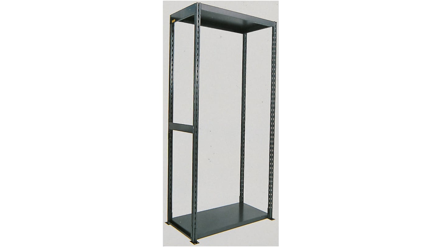 RS PRO Steel Blue Modular Shelving Basic bay, 2000mm, 1000mm