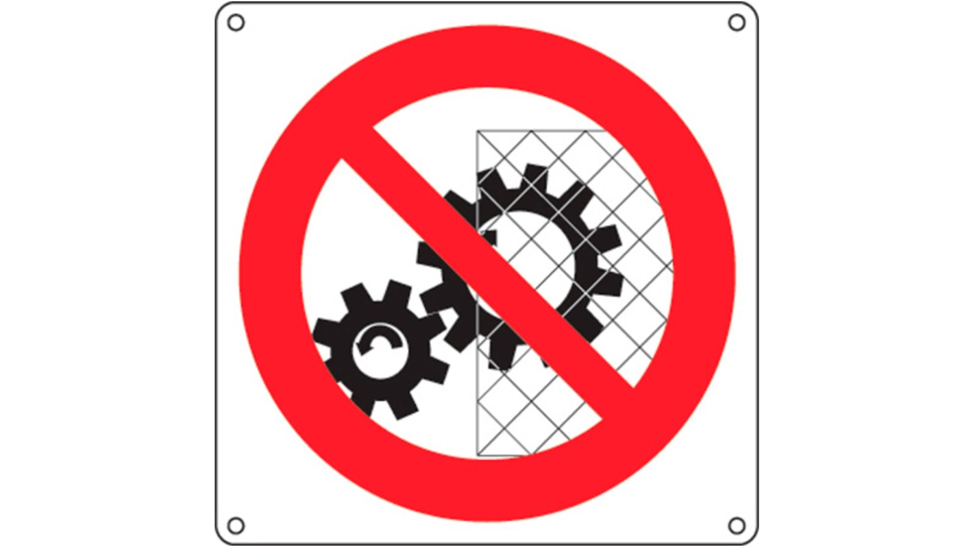 Segnale "Non Rimuovere Dispositivi", in Alluminio, 115mm x 115 mm