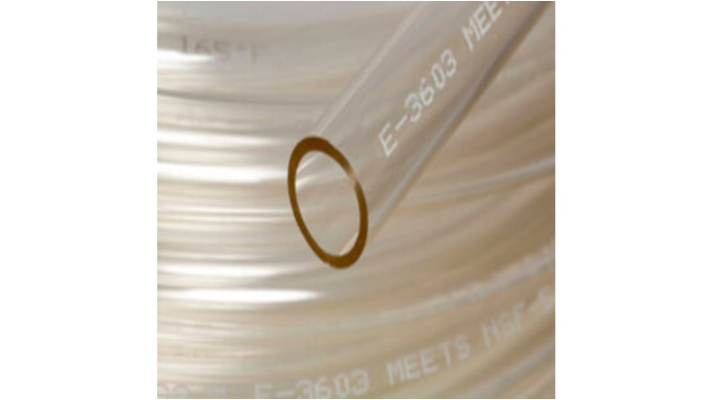 Saint Gobain Tygon® E-3603 Special PVC, Flexible Tube, 1.6mm ID, 3.2mm OD, Clear, 15m