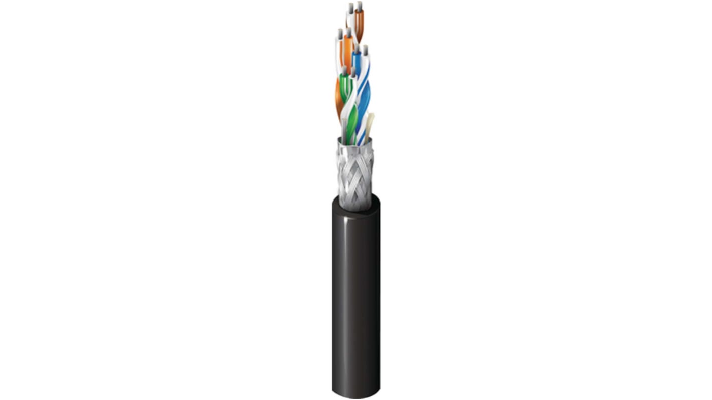 Belden Cat5e Ethernet Cable, SF/UTP, Grey PVC Sheath, 100m