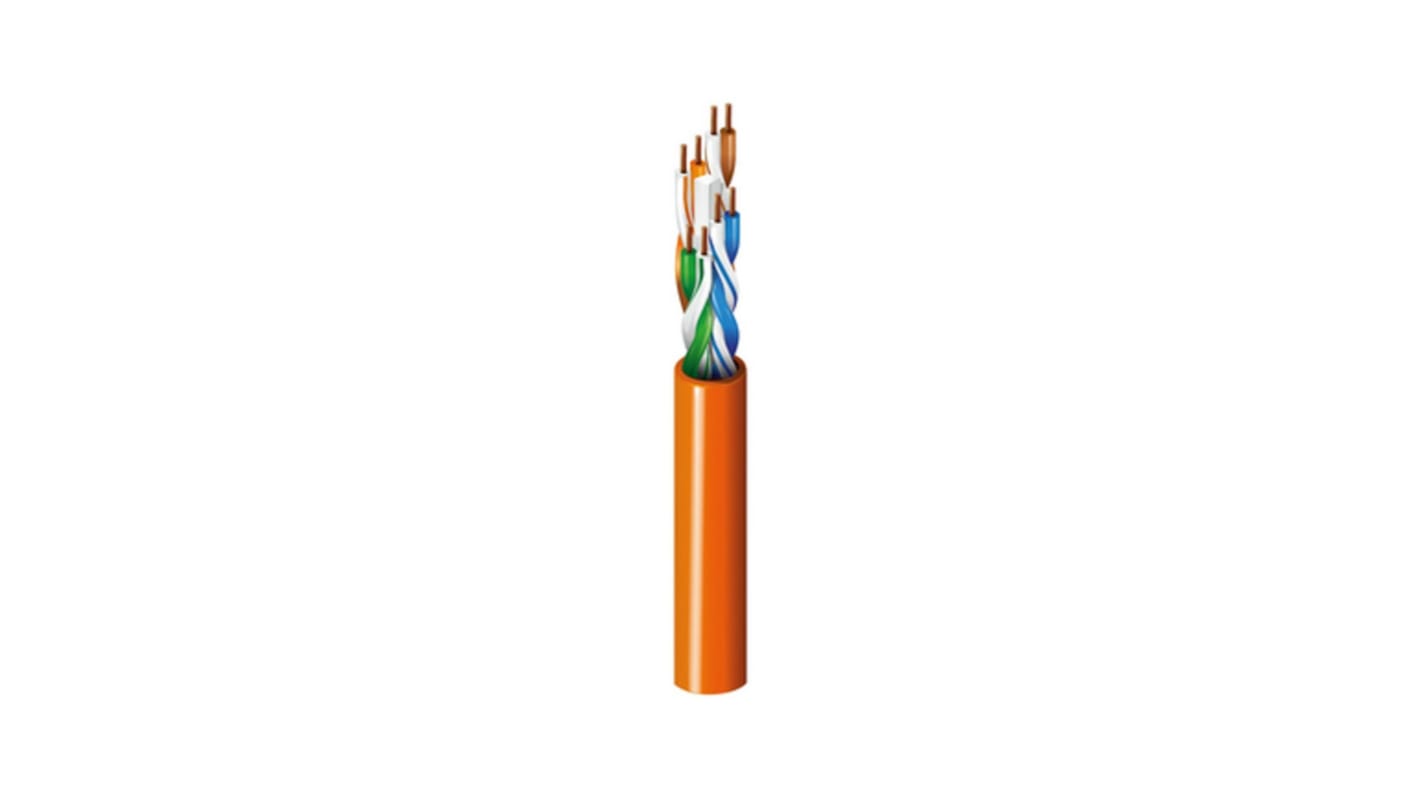 Cable Ethernet Cat6 U/UTP Belden de color Gris, long. 305m, funda de PVC