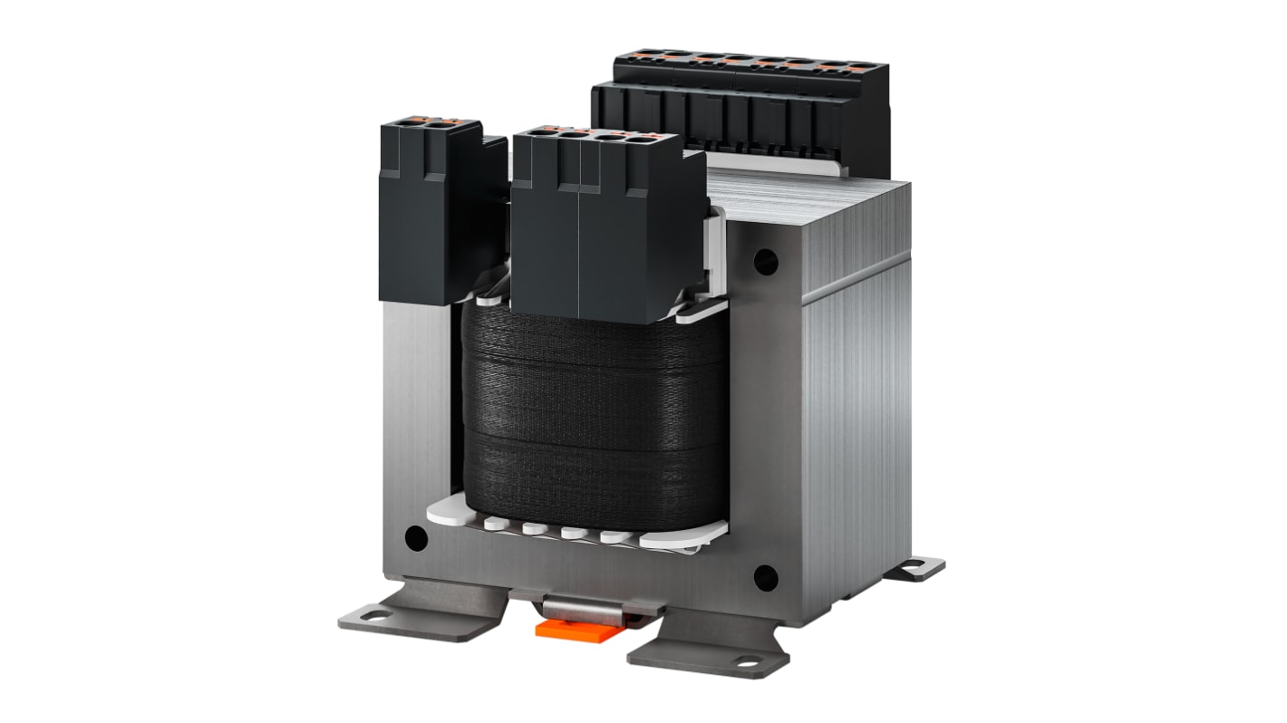 Block 100VA 2 Output Chassis Mounting Transformer, 2 x 115V ac