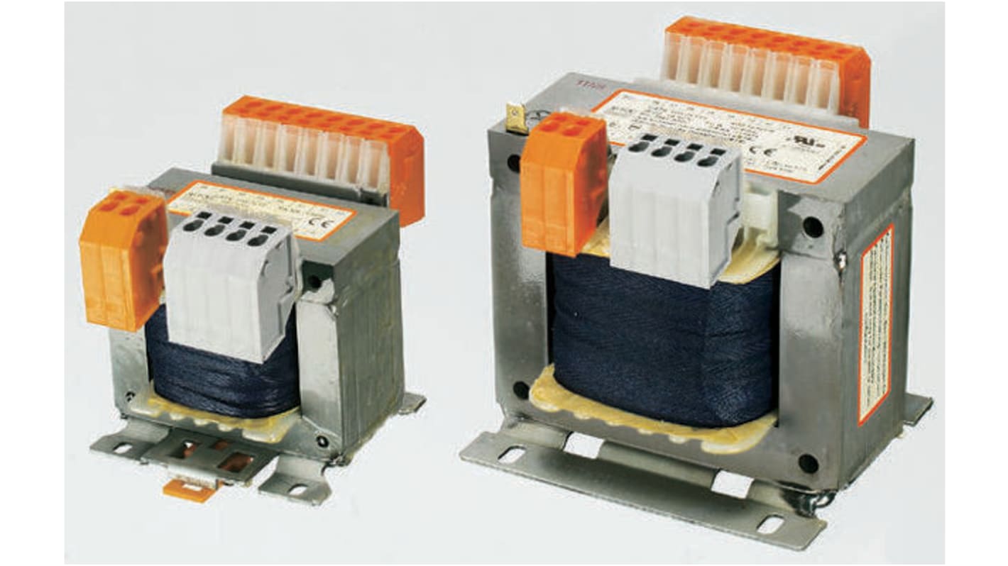 Transformator do zabudowy Napięcie wtórne 2 x 12V ac 400VA Napięcie pierwotne 208V ac 2-wyjściowy Block
