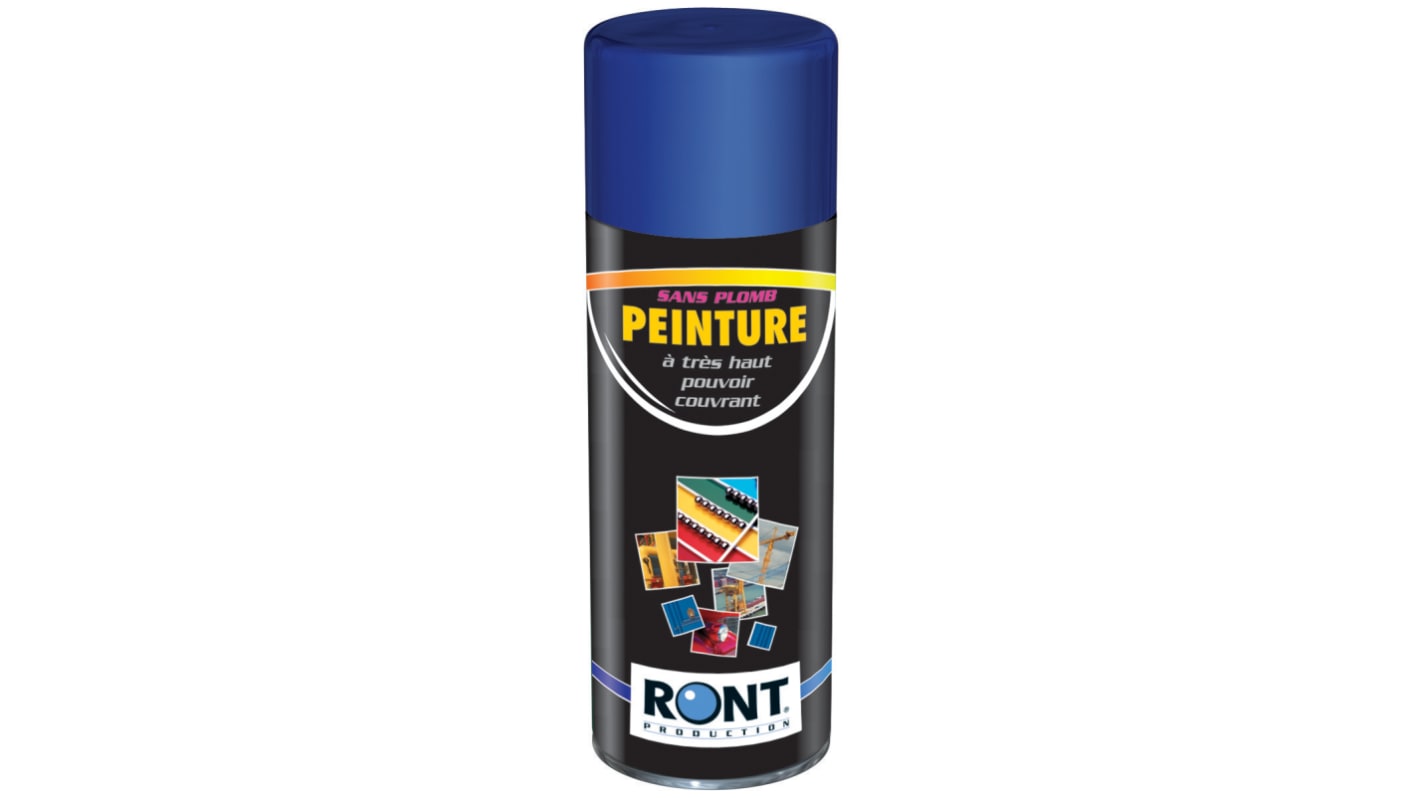 Peinture aérosol Ront Production, Bleu RAL 5002, 400ml