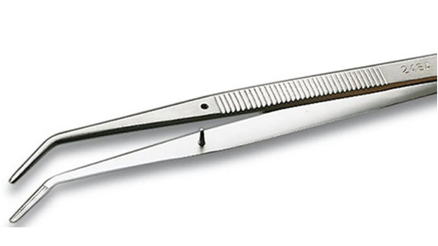 Weller Erem 150 mm, Stainless Steel, Pointed; Inside Serrated, Tweezers