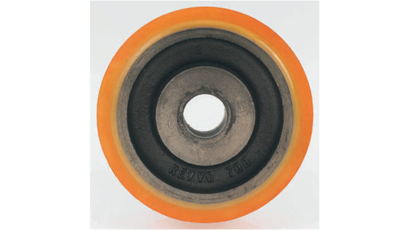 Kółko do wózka, Lite, Poliuretan, obc.: 2800kg, śred.: 300mm, szer.: 75mm