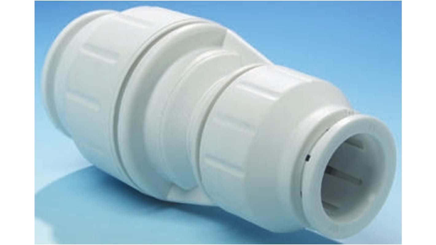 John Guest Straight Reducer PVC Pipe Fitting, 22mm