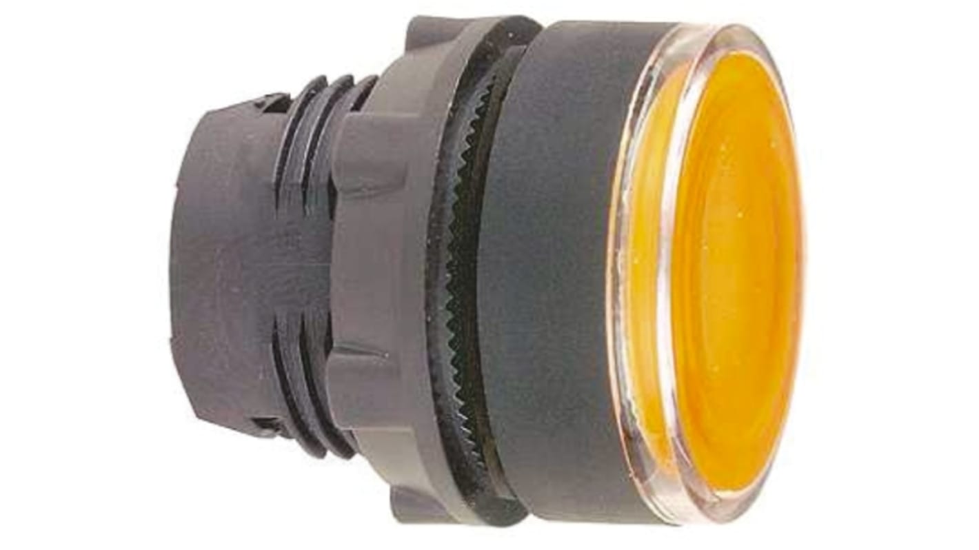 Schneider Electric Harmony XB5 Series Orange Illuminated Momentary Push Button Head, 22mm Cutout, IP66, IP67, IP69K