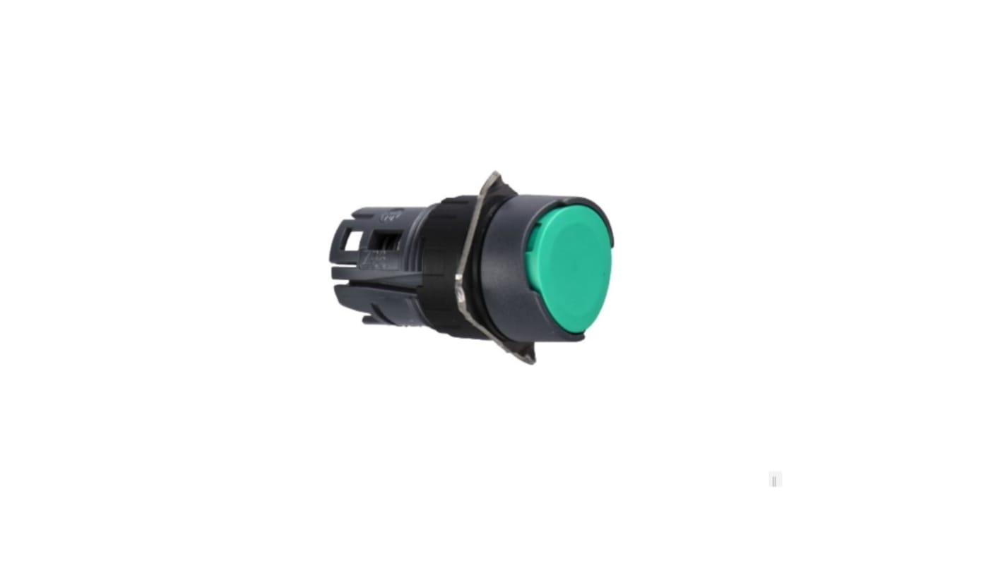 Schneider Electric Harmony XB6 Series Green Spring Return Push Button Head, 16mm Cutout, IP65