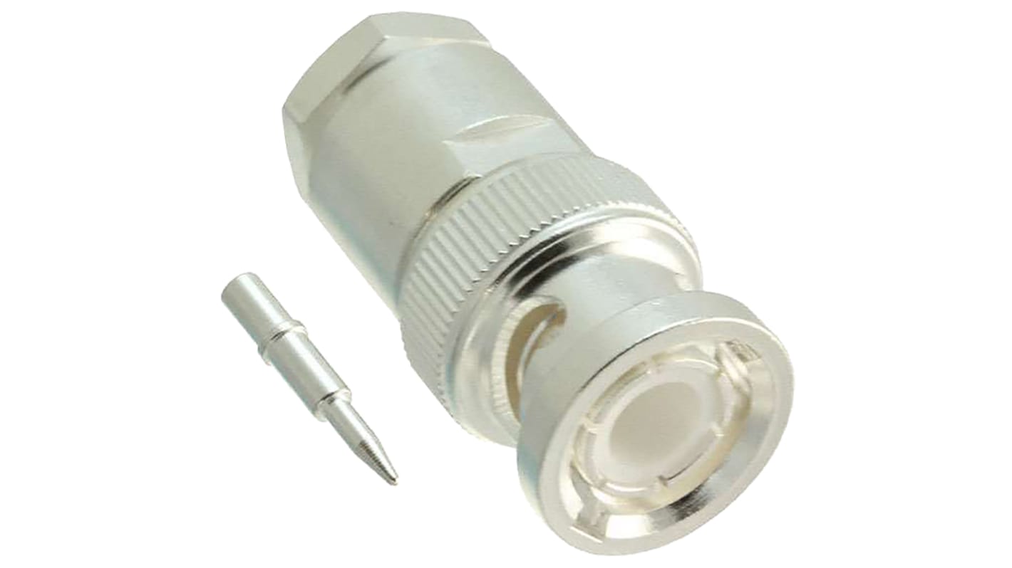 Conector coaxial TE Connectivity 1-1478401-0, Macho, Recto, Impedancia 50Ω, Montaje de Cable, Terminación de