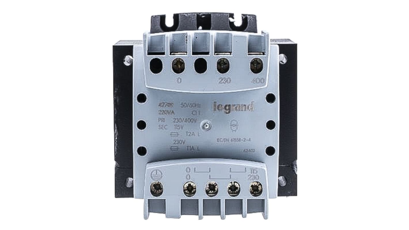 Legrand 220VA 1 Output Chassis Mounting Transformer, 115 → 230V