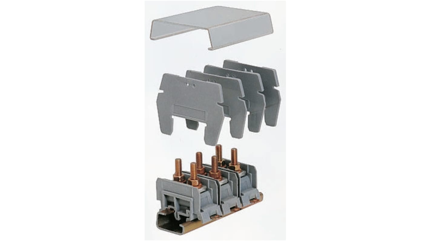 Entrelec CPP Series Clear Cover for Use with DIN Rail Terminal Blocks