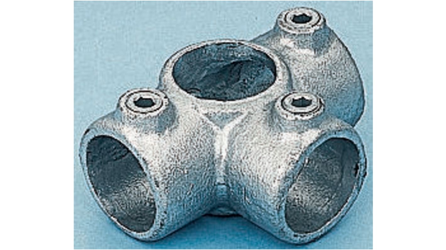 RS PRO T-Connector, Connecting Component, Strut Profile Type 2, Round Tube Size Type 2