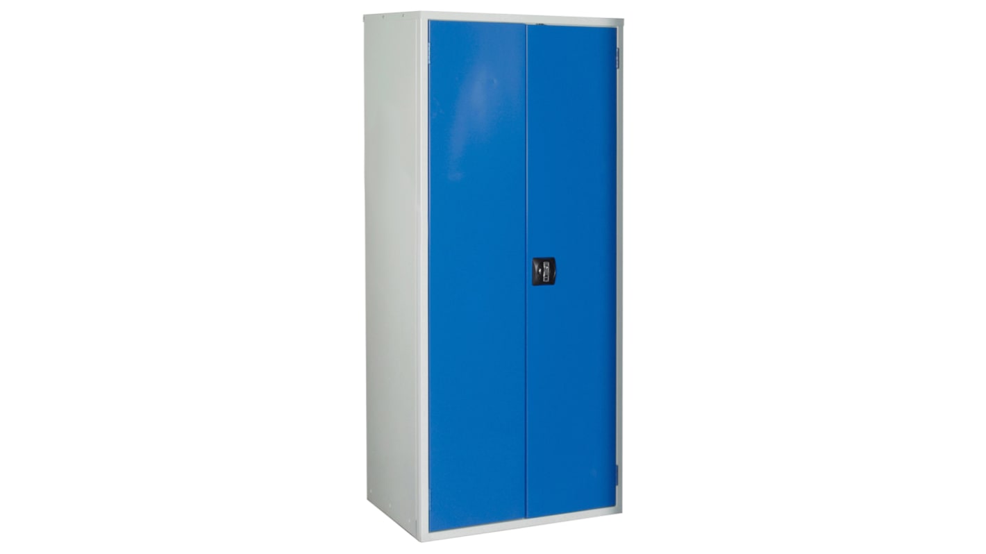 Armadietto di stoccaggio da pavimento RS PRO in Acciaio, 1580 x 770 x 330mm, 6 ripiani, Bloccabile