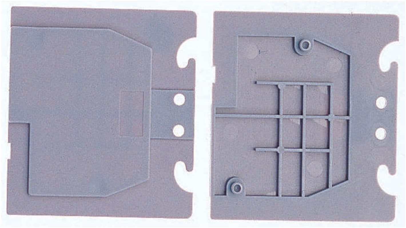 Entrelec SCF Series End Cover for Use with DIN Rail Terminal Blocks