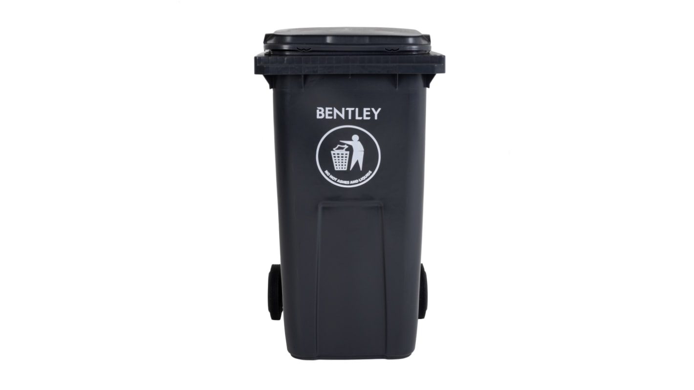 Pojemnik na odpady 240L, kolor: Szary, materiał: Plastik, RS PRO