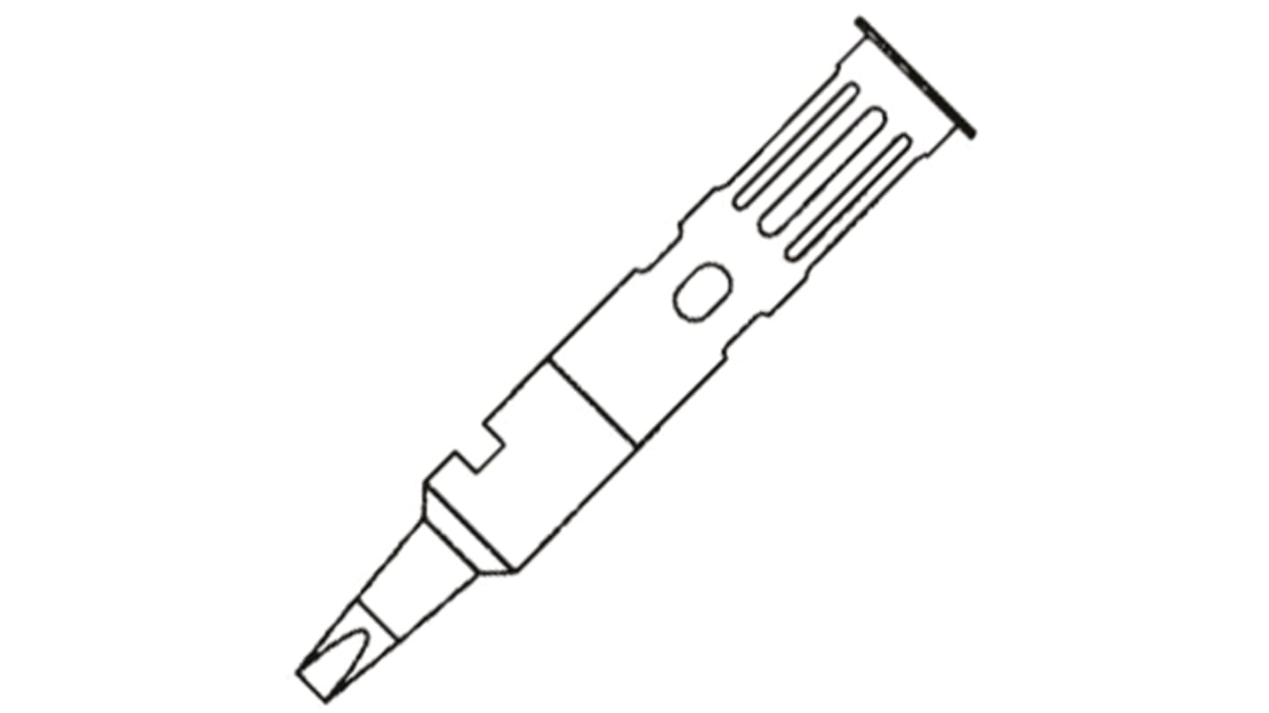 Punta saldatore Weller 60 01 02, serie 60 01, 2,4 mm, forma: Cacciavite