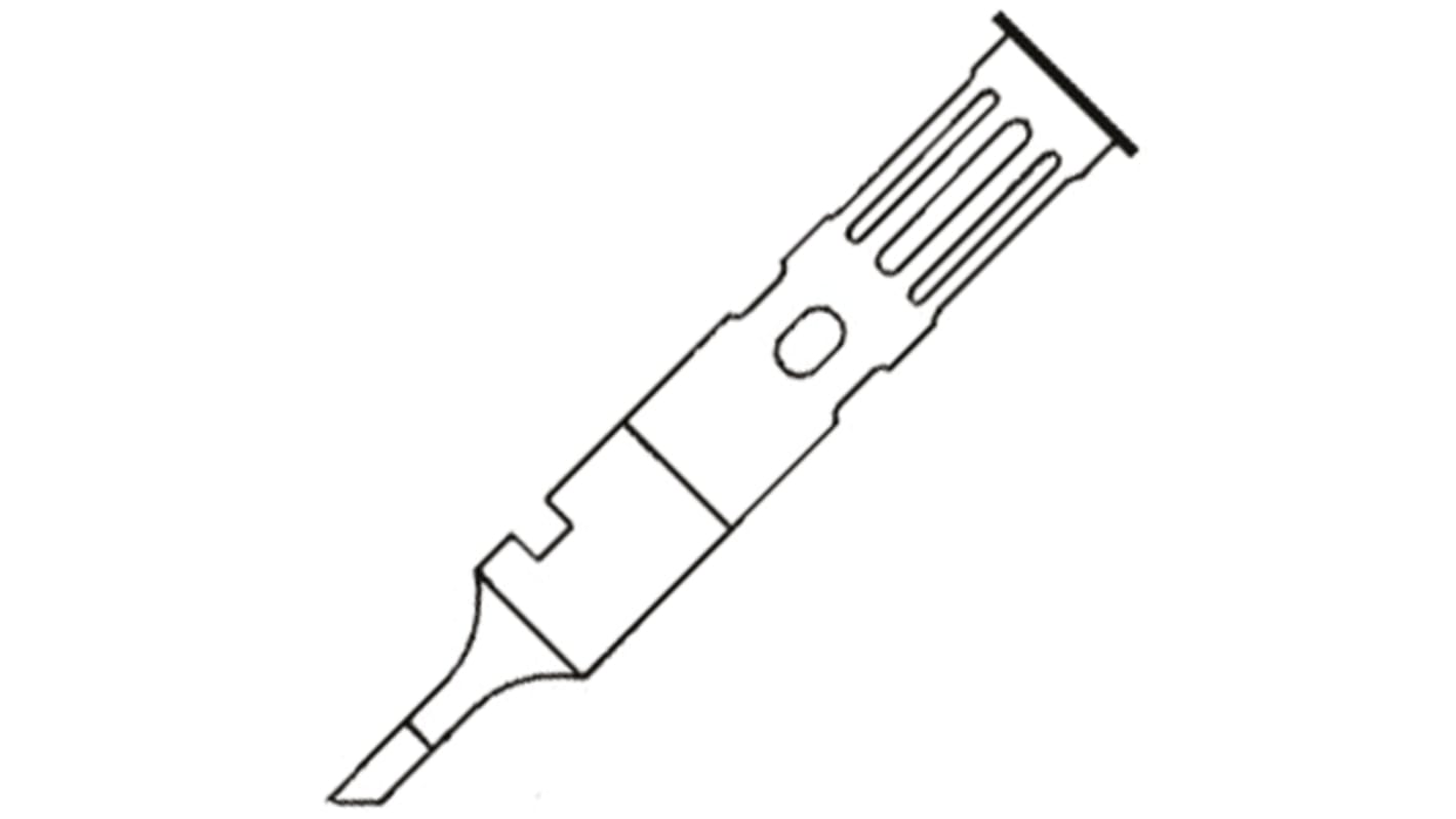 Weller 60 01 03 2 mm Bevel Soldering Iron Tip for use with WP60