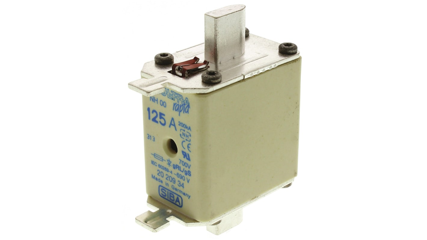 SIBA 125A NH Fuse, NH00, 690V ac