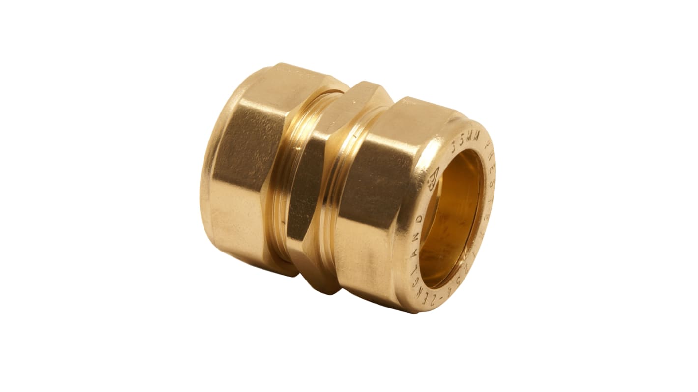 Pegler Yorkshire Brass Compression Fitting, Straight Coupler
