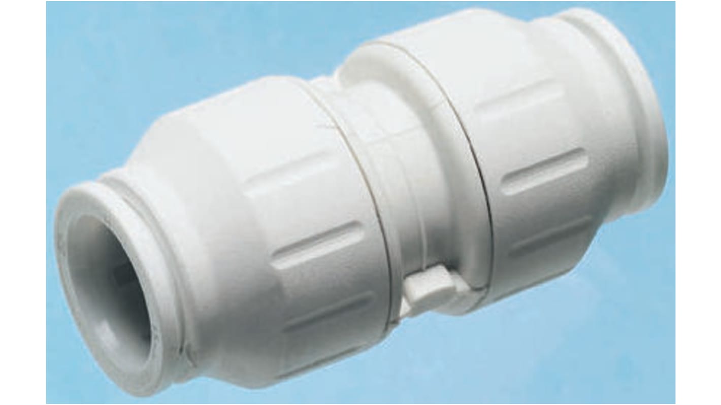 John Guest Straight Coupler PVC Pipe Fitting, 22mm