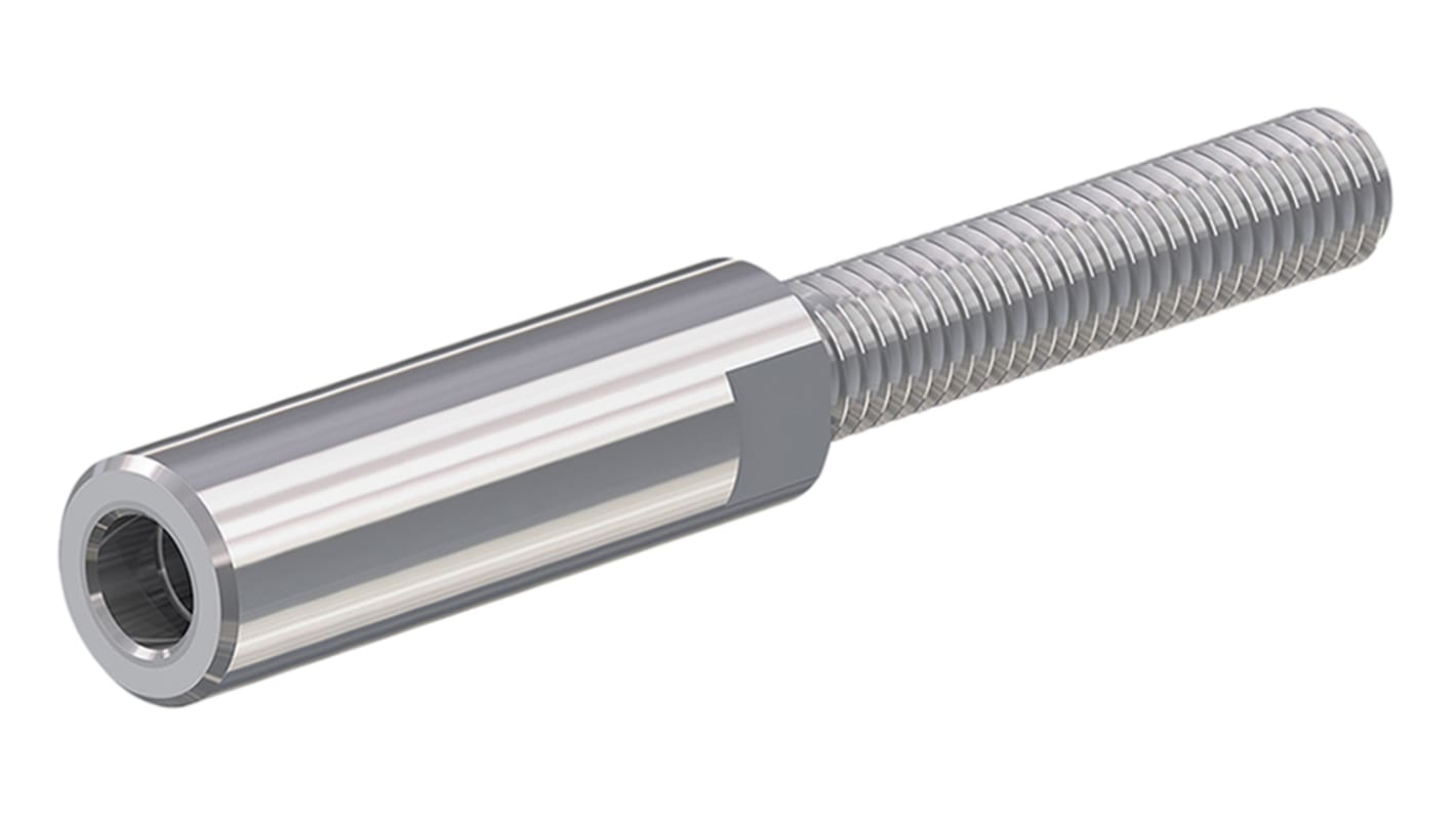 Staubli ターミナル 穴径:3mm 55A シルバー