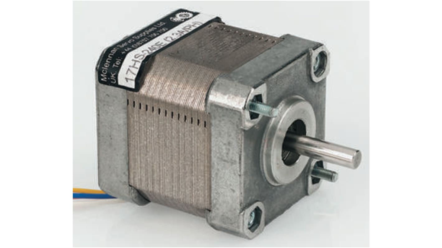 McLennan Servo Supplies Bipolar Hybrid Stepper Motor 1.8°, 0.29Nm, 2.3 A, 4 Wires