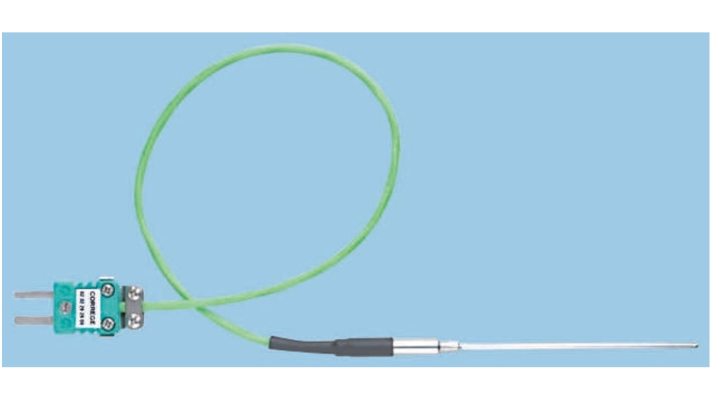 RS PRO Type K Thermocouple 70mm Length, 2mm Diameter → +700°C