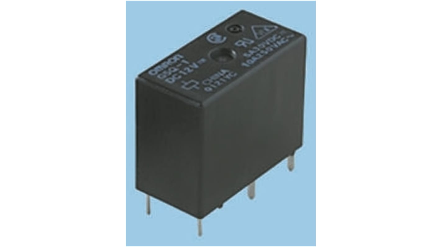 Omron PCB Mount Power Relay, 24V dc Coil, 10A Switching Current, SPST