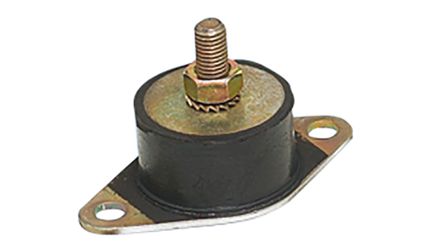 Paulstra Hutchinson Circular M12 Anti Vibration Mount, Male Buffer Foot with 250daN Compression Load