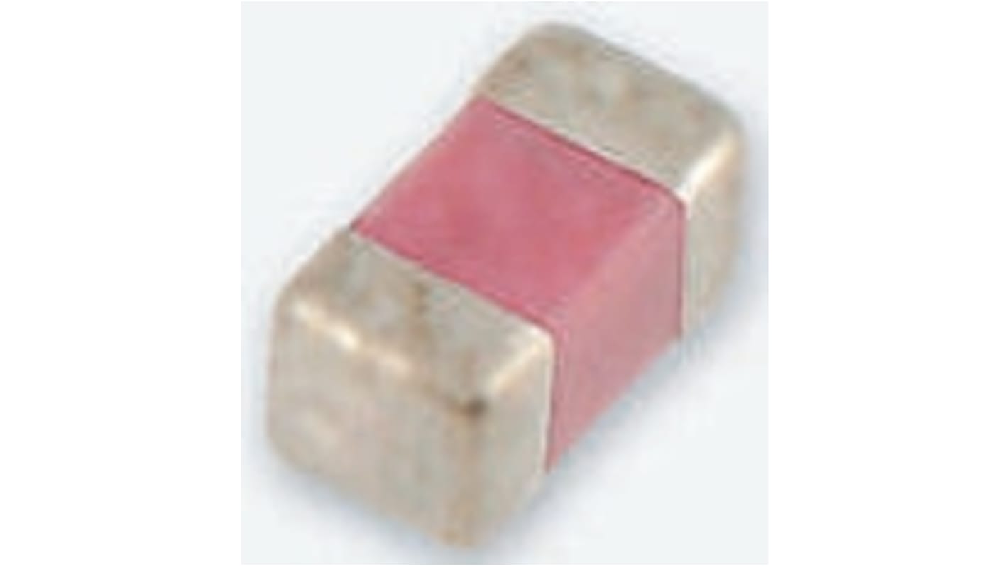 Yageo 100pF Multilayer Ceramic Capacitor MLCC, 50V dc V, ±5% , SMD