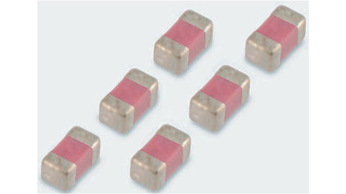 Yageo 100nF Multilayer Ceramic Capacitor MLCC, 16V dc V, -20 → +80% , SMD