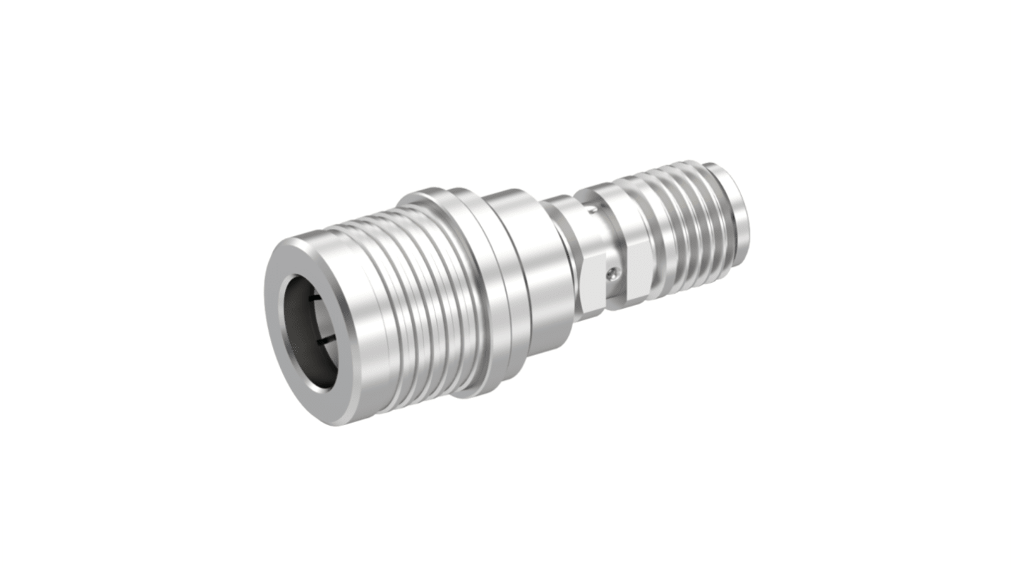 Radiall Straight 50Ω RF Adapter QMA Plug to SMA Socket 6GHz