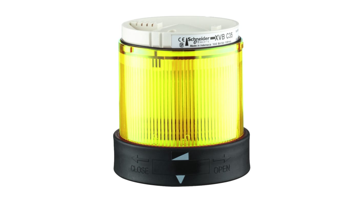 Schneider Electric Harmony XVB Series Yellow Steady Effect Beacon Unit, 230 V ac, LED Bulb, AC, IP65