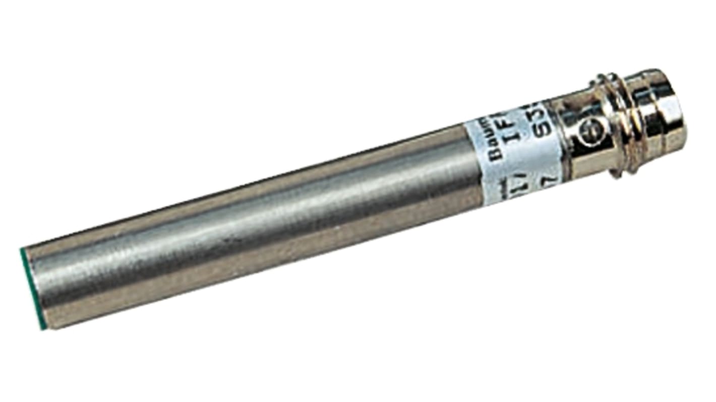 Baumer Inductive Barrel Proximity Sensor, 2 mm Detection, PNP NO, 10 → 30 V dc