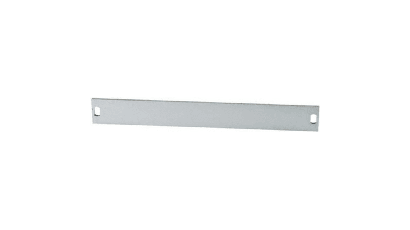 nVent SCHROFF Grey Aluminium Front Panel, 6U, 7HP, Shielded