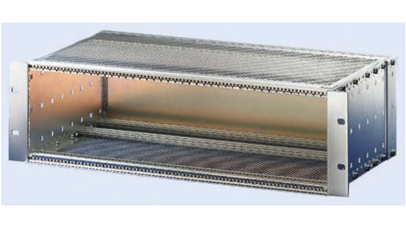 nVent SCHROFF Serie EuropacPRO Rackmontagechassis,  3U, / 84TE, T. 235mm, Natur, Aluminium