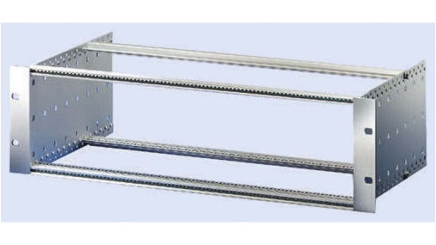 Chasis de montaje en rack nVent SCHROFF serie EuropacPRO, de Aluminio, Acero Inoxidable, 6U x 84HP x 235mm