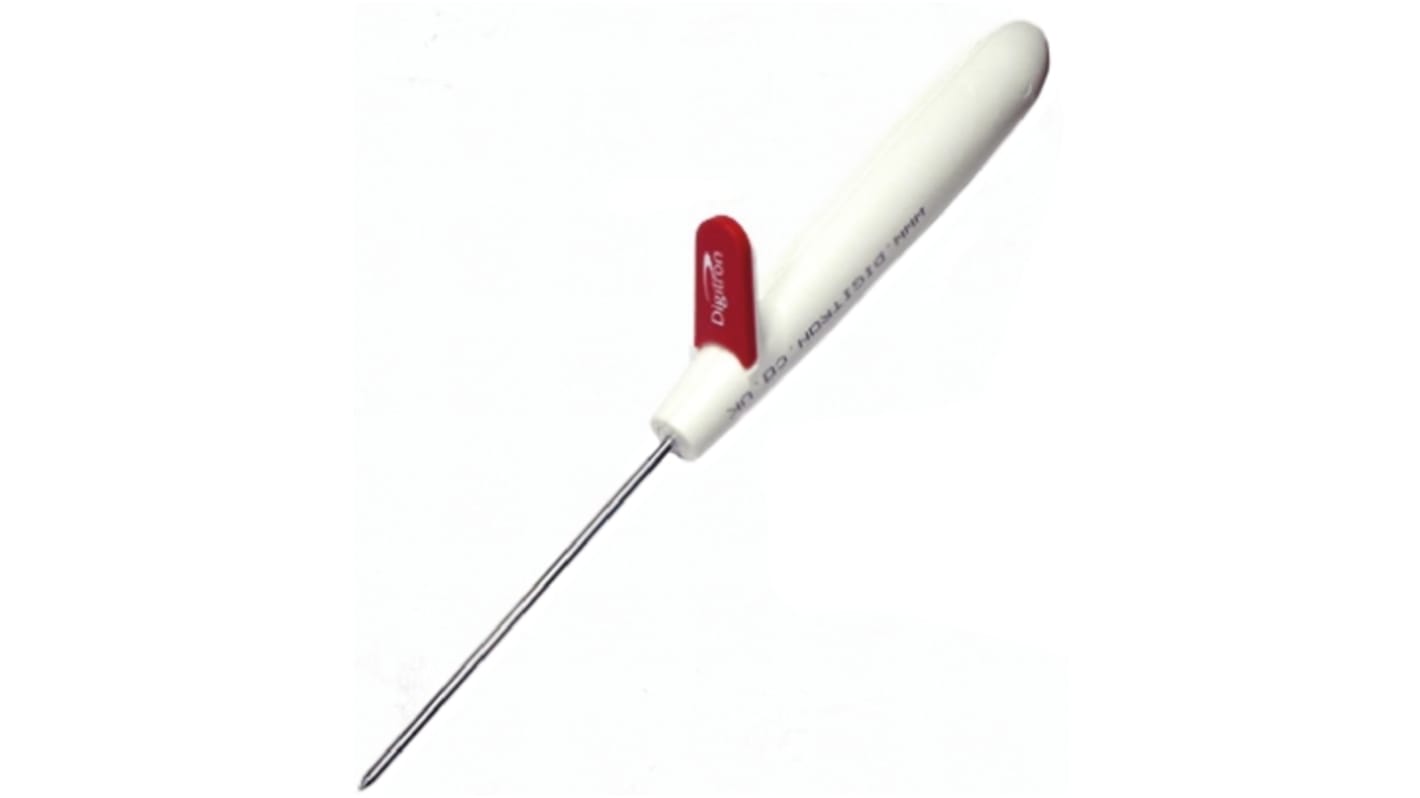 Digitron 温度探头, 最大可测+250°C, Φ3.3mm x 100mm长, 700mm线长