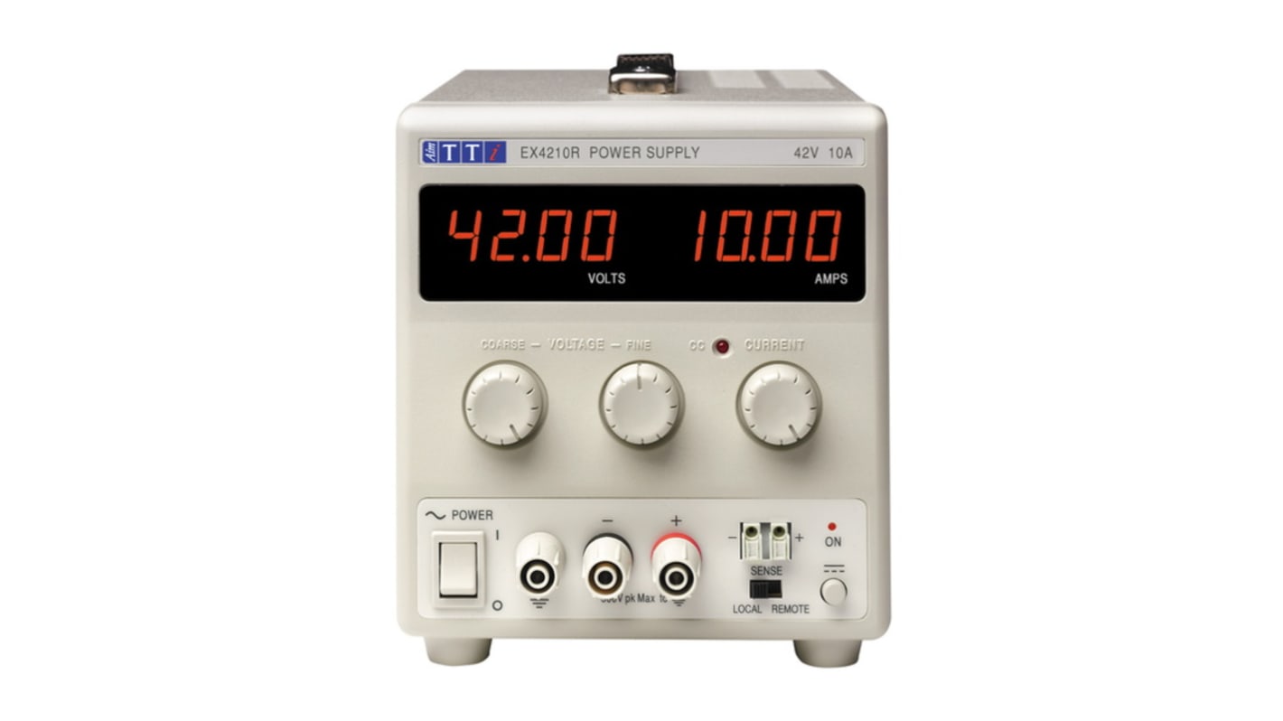 Aim-TTi EX-R Series Digital Bench Power Supply, 0 → 42V, 0 → 10A, 1-Output, 420W - UKAS Calibrated